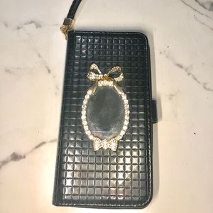 iPhone 6plus mirror wallet case